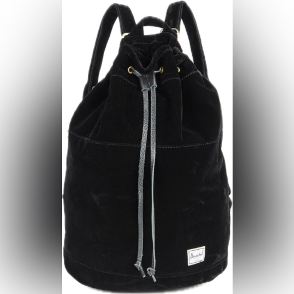 Black Velvet Herschel Backpack